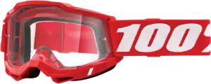 100% Accuri 2 Goggles - Red - Clear 50013-00005
