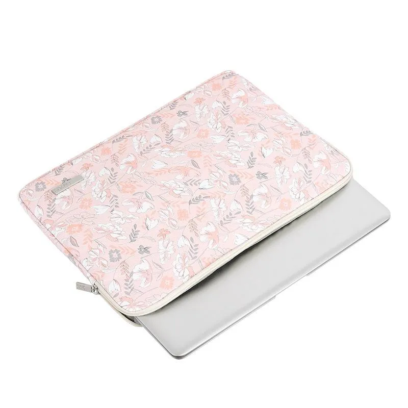 11 Laptop Liner Bag - Waterproof Pu Leather Cover Light Pink