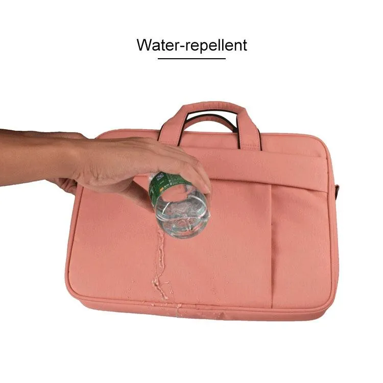 14.1 Inch Waterproof Anti-theft One-shoulder Handbag with Suitcase Belt