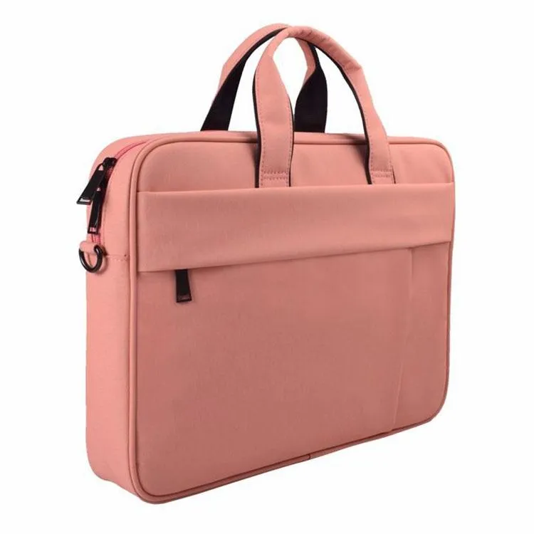 14.1 Inch Waterproof Anti-theft One-shoulder Handbag with Suitcase Belt