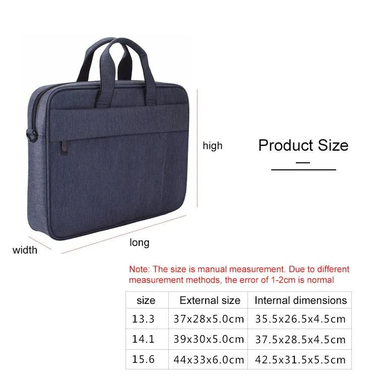 14.1 Inch Waterproof Anti-theft One-shoulder Handbag with Suitcase Belt