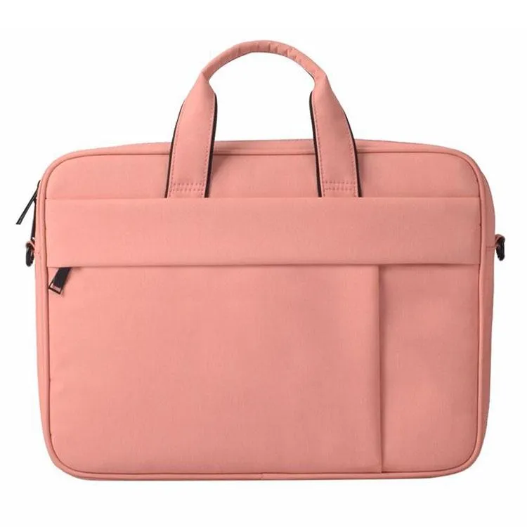 14.1 Inch Waterproof Anti-theft One-shoulder Handbag with Suitcase Belt