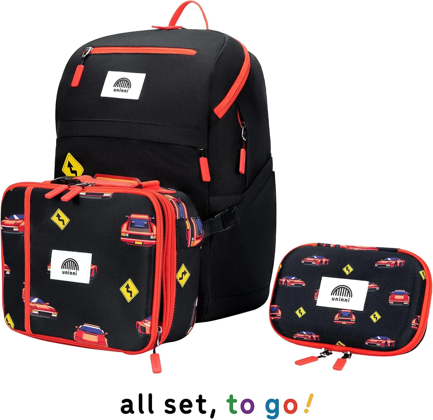 16'' Kids Backpack Set with Insulated Lunch Bag, and Pencil Case