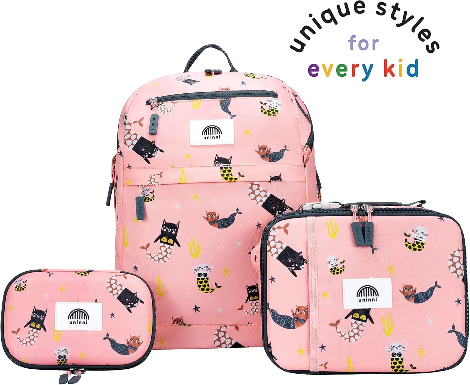 16'' Kids Backpack Set with Insulated Lunch Bag, and Pencil Case