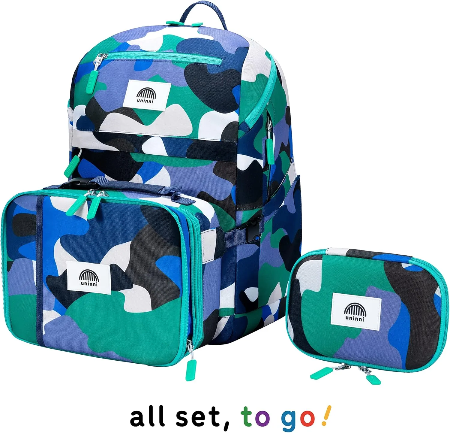 16'' Kids Backpack Set with Insulated Lunch Bag, and Pencil Case