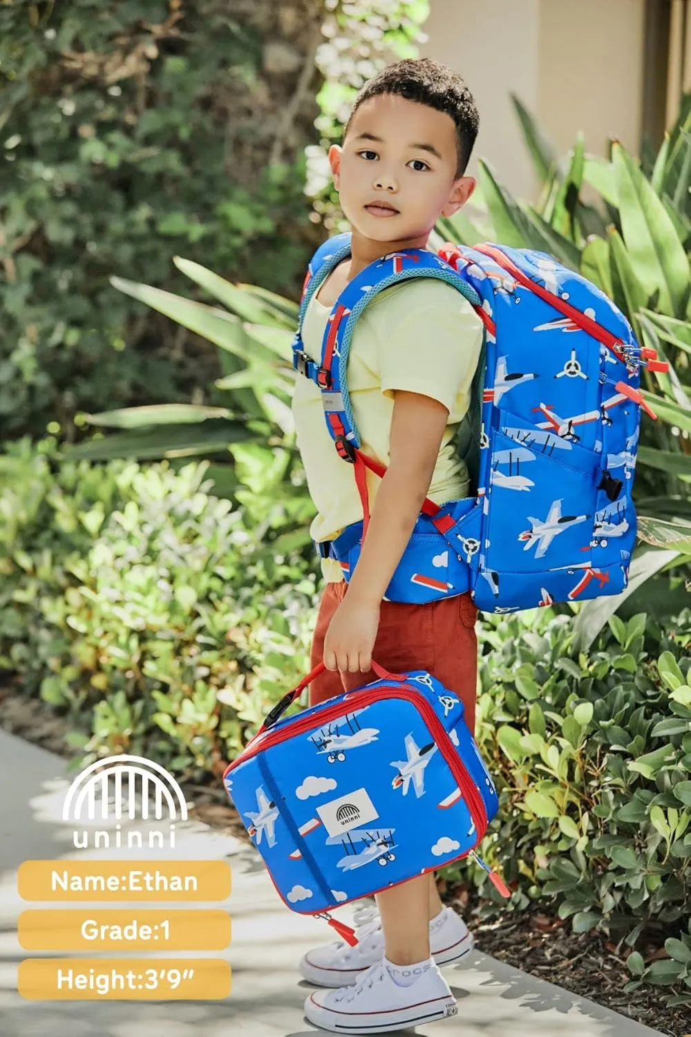 16'' Kids Backpack Set with Insulated Lunch Bag, and Pencil Case