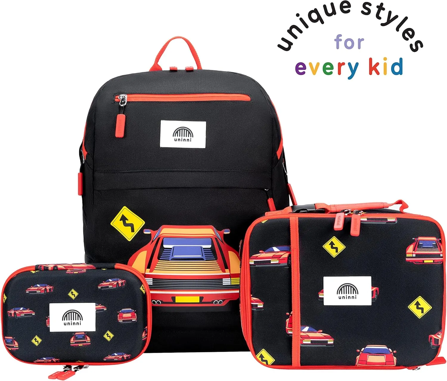 16'' Kids Backpack Set with Insulated Lunch Bag, and Pencil Case