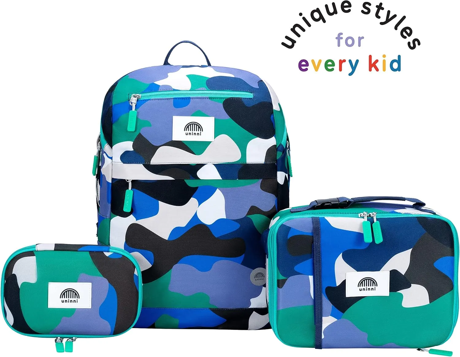 16'' Kids Backpack Set with Insulated Lunch Bag, and Pencil Case