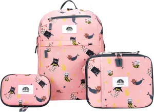 16'' Kids Backpack Set with Insulated Lunch Bag, and Pencil Case
