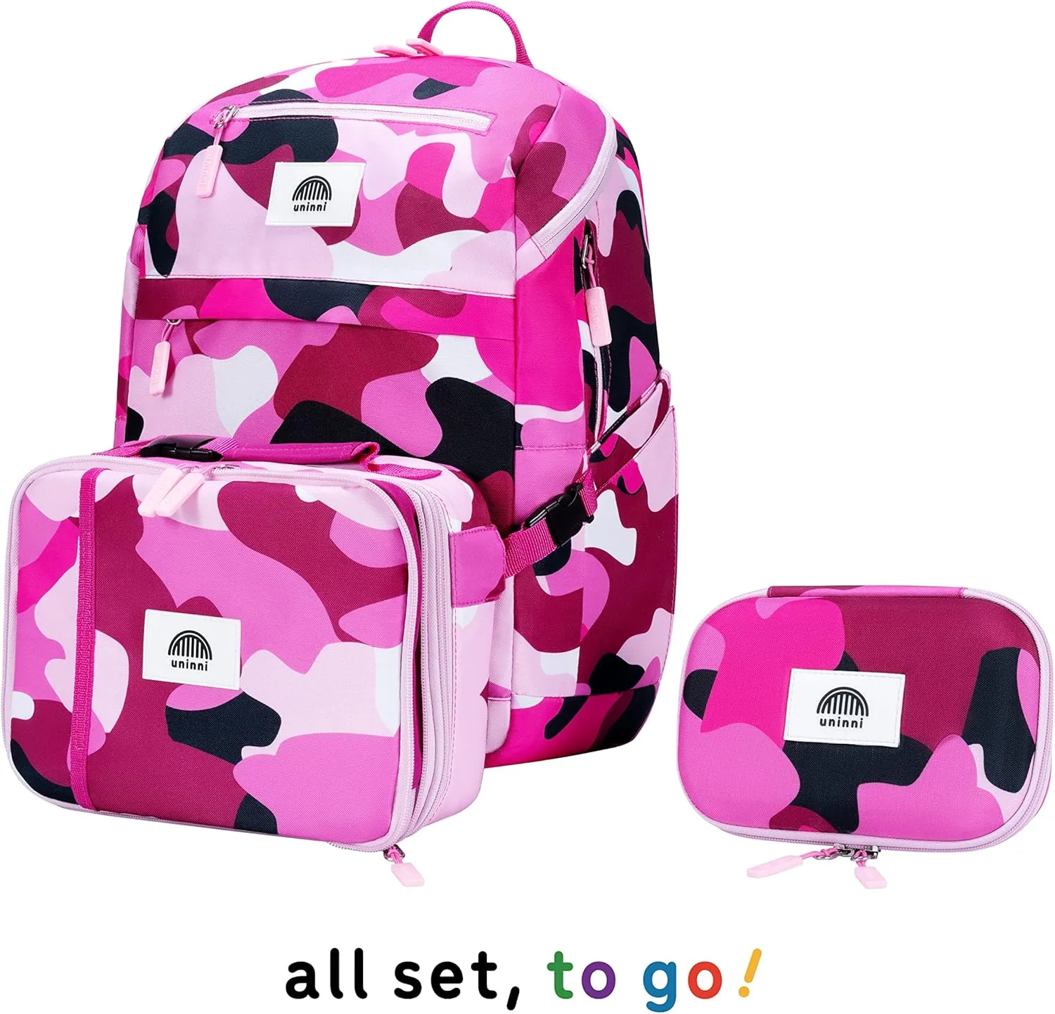 16'' Kids Backpack Set with Insulated Lunch Bag, and Pencil Case