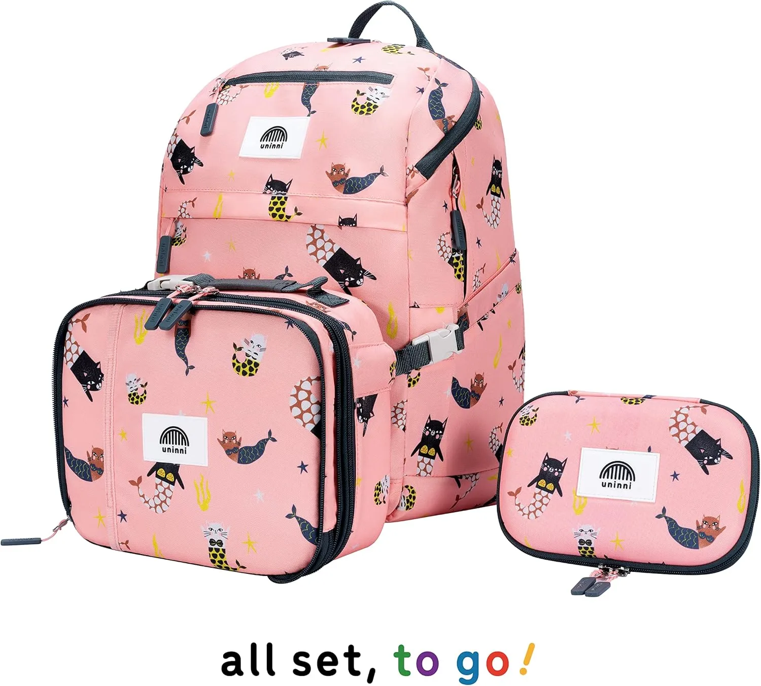 16'' Kids Backpack Set with Insulated Lunch Bag, and Pencil Case