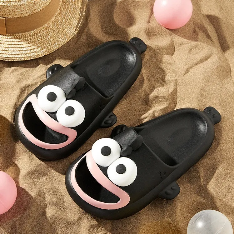 3D Cartoon Ugly Fish Summer Slippers