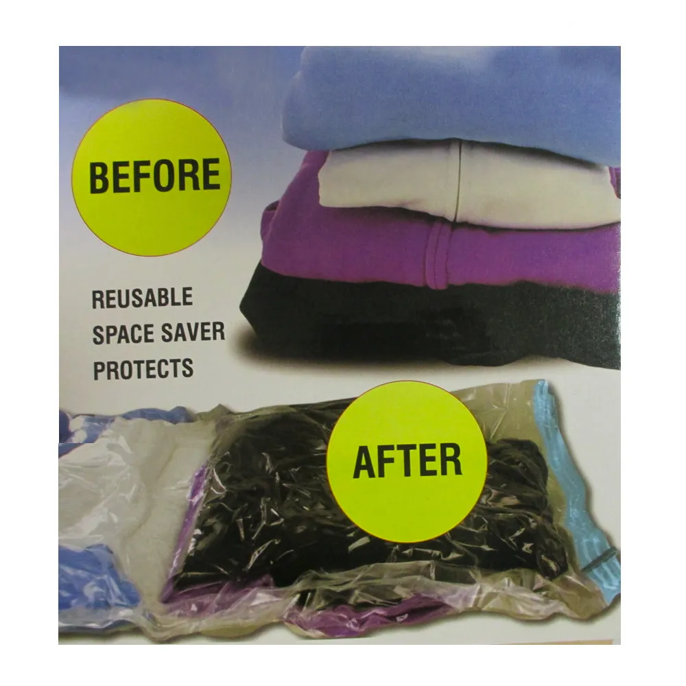6 Vacuum Storage Space Saver Bags Seal Clothing Compressed Travel Organizer Dorm