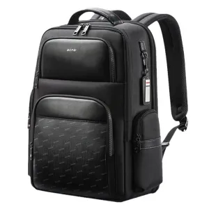 61-91911 Large Capacity Business Waterproof Laptop Backpack with Usb & Type-c Port Black