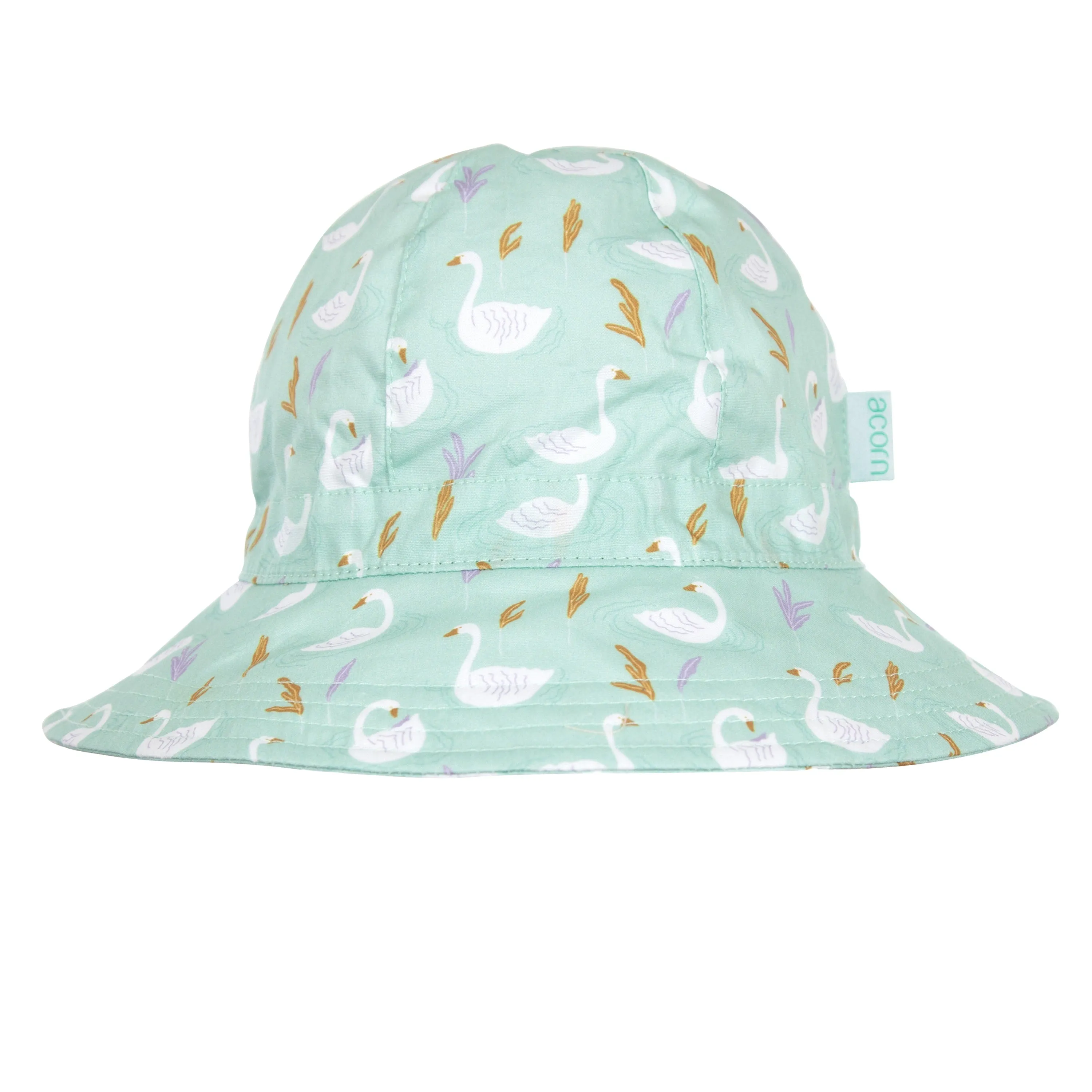 Acorn Swans Wide Brim Sunhat