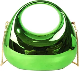 Acrylic Clutch Purse for Women Y2k Party Evening Bag Fashion Underarm Bag Round Shoulder Bag Prom Wedding Handbagbag1906OWOISS