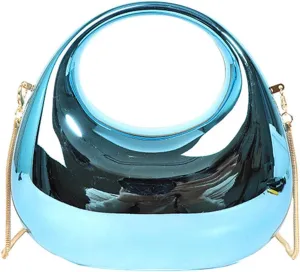 Acrylic Clutch Purse for Women Y2k Party Evening Bag Fashion Underarm Bag Round Shoulder Bag Prom Wedding Handbagbag1908OWOISS