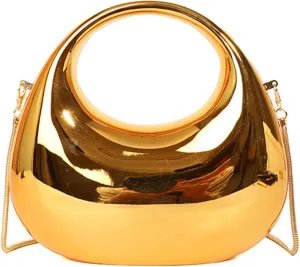 Acrylic Clutch Purse for Women Y2k Party Evening Bag Fashion Underarm Bag Round Shoulder Bag Prom Wedding Handbagbag314OWOISS