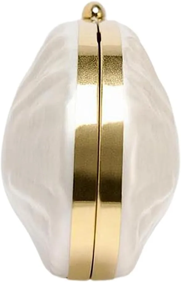 Acrylic Evening Clutch Purses for Women Shell Evening Handbag Unique Purses for Women Wedding Party
