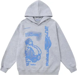 Aelfric Eden Hoodies for Women Oversized Graphic Hoodies Unisex Y2k Hooded Sweatshirt Pullover