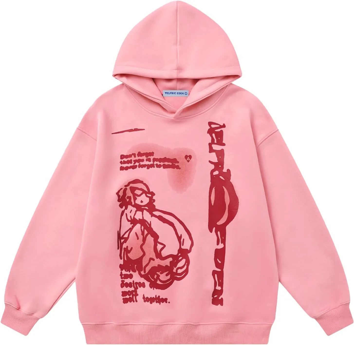 Aelfric Eden Hoodies for Women Oversized Graphic Hoodies Unisex Y2k Hooded Sweatshirt Pullover