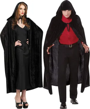 Amscan 840741 Gothic Black Hooded Cape Costume | Standard Adult Size | 1 Piece