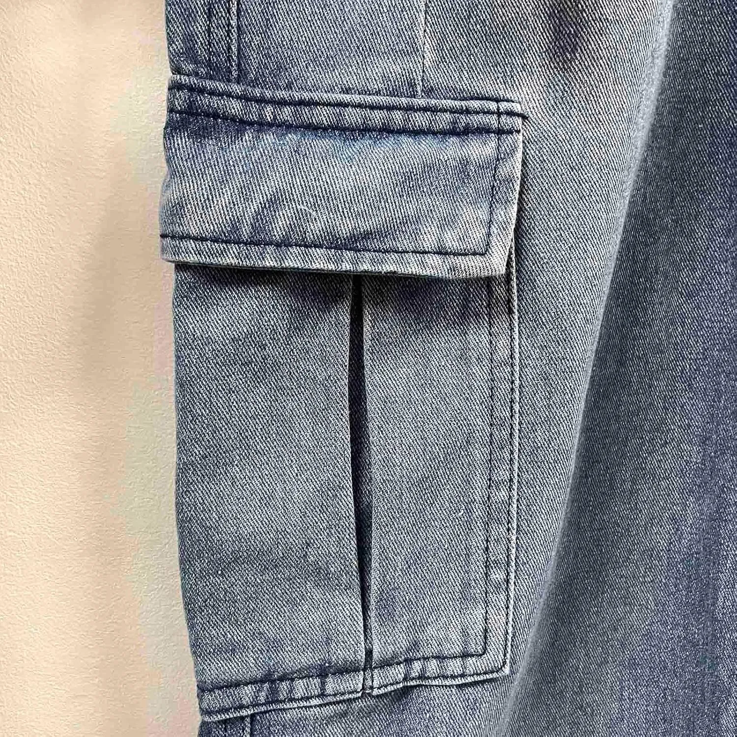 Baggy Cargo Jeans for Men Y2K Vintage Straight Wide Leg Aesthetic Clothes 90s Hip Hop Streetwear Trousers