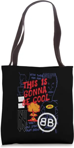 Beavis & Butt-Head This Is Gonna Be Cool Line Drawing Tote Bag