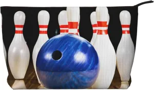 Bowling Corduroy Makeup Bag, Stylish And Durable, Portable And Lightweight