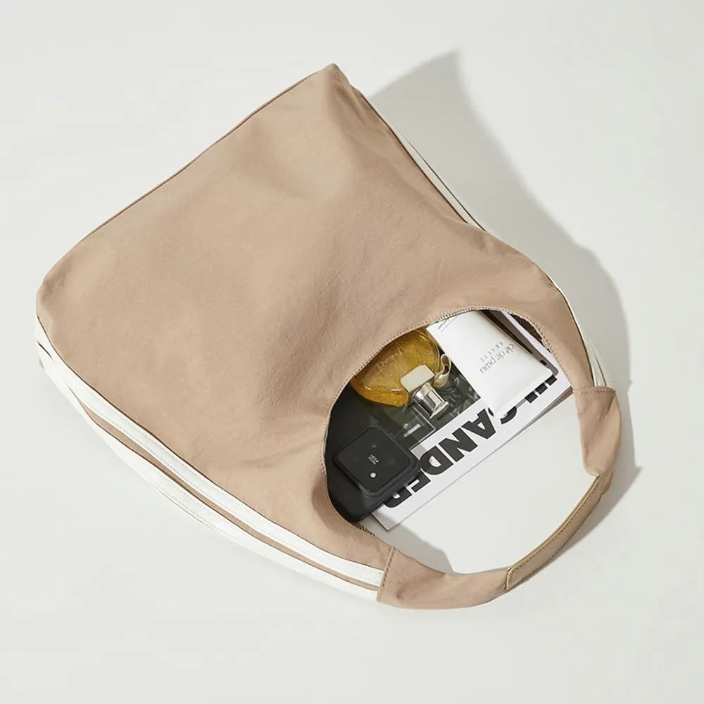 Canvas Hobo Bag for Women Casaul Shoulder Bag Trendy Sports Bag Satchel for Work Vacation