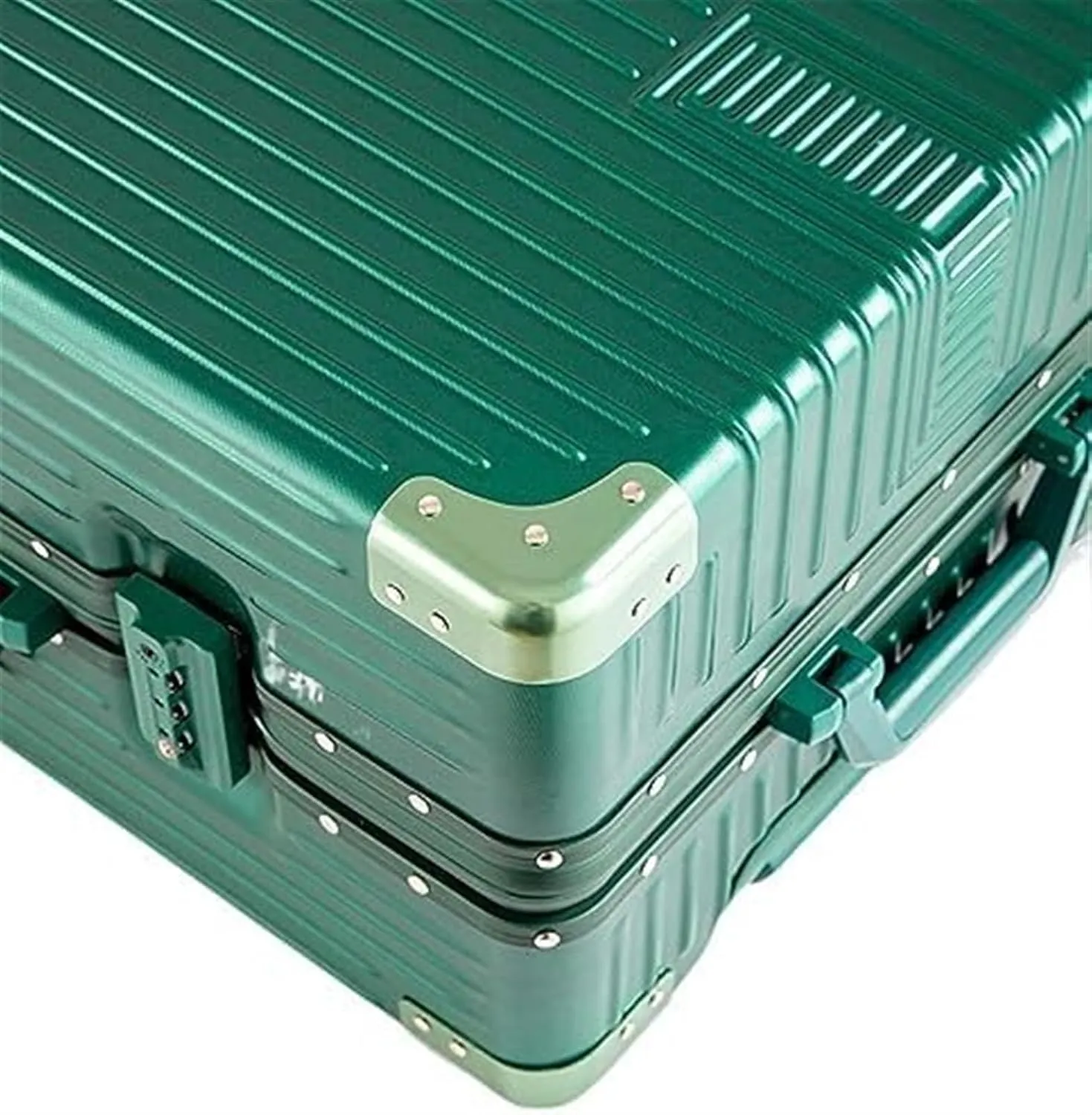 Carry-on Suitcase Luggage Lightweight Luggage,Spinner Double Wheel  Hardshell Suitcases for Travel Suitcase Carry-on Suitcases Carry On Luggages (Grn 20inch)