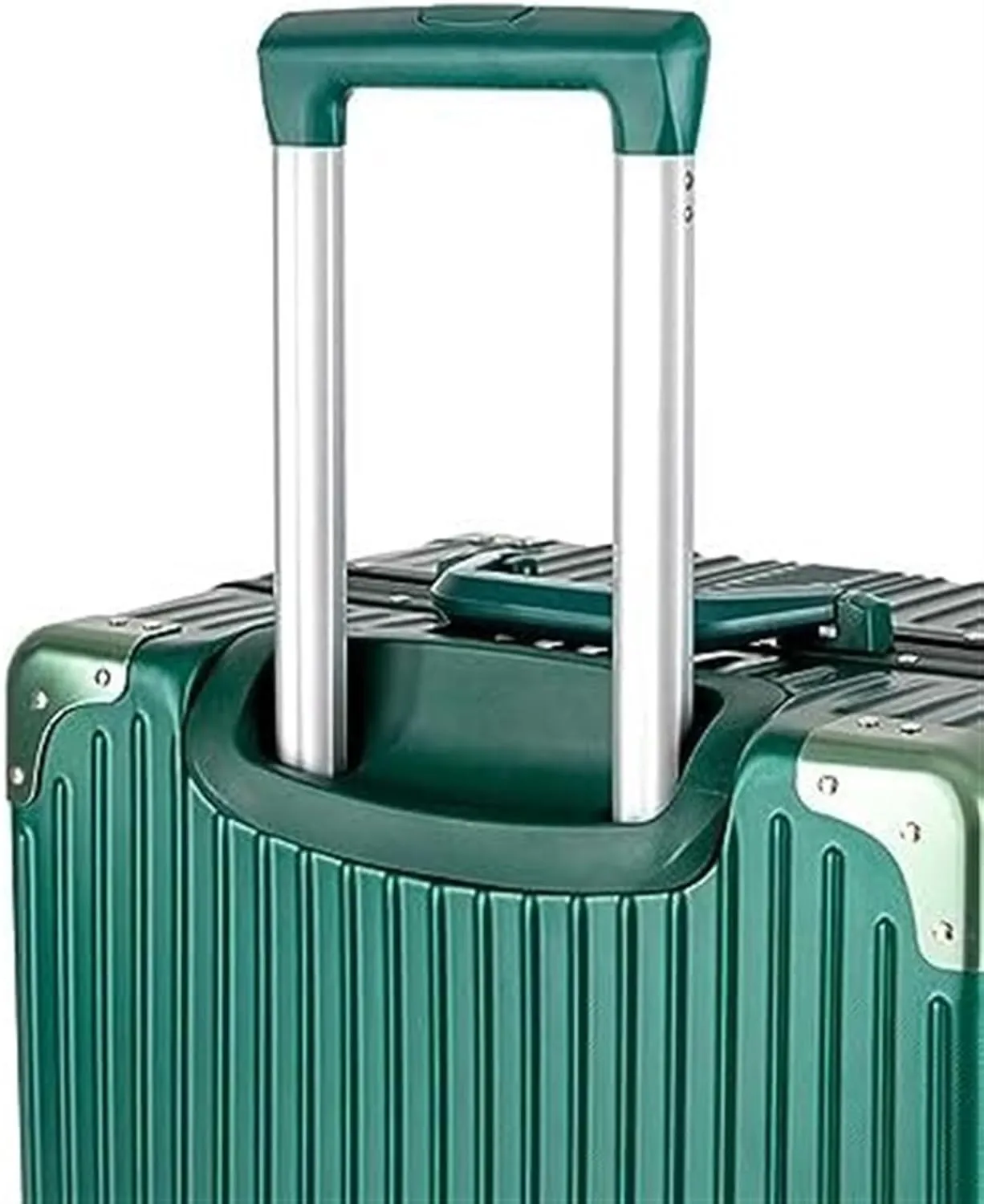 Carry-on Suitcase Luggage Lightweight Luggage,Spinner Double Wheel  Hardshell Suitcases for Travel Suitcase Carry-on Suitcases Carry On Luggages,Silver-24inch