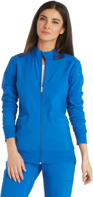 Cherokee Scrub Jackets For Woman with Zip Front, 360 Stretch Fabric - CK303