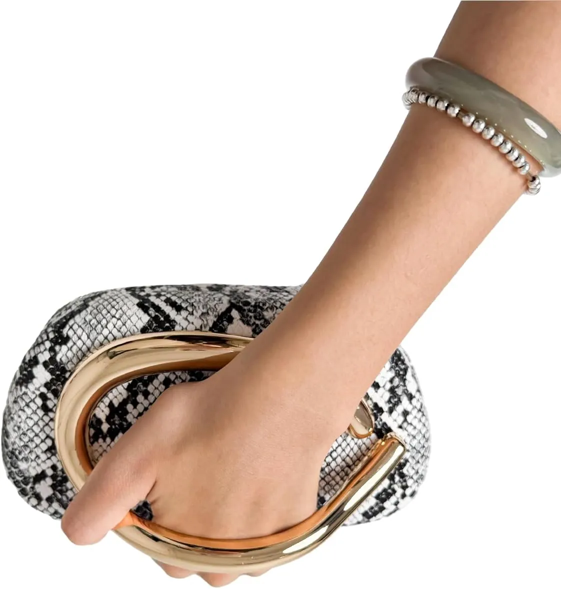Clutch Purse Women Evening Bag Unique Trendy Purse for Women 2025 Vegan Leather Handbag Acrylic Clutch Box