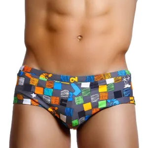Color Square Swim Trunks