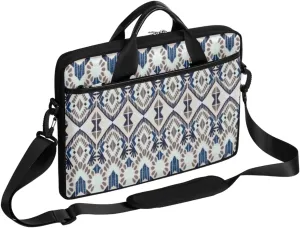 Contemporary Ethnic Style Laptop Computer Bag Waterproof Shoulder Messenger Bag 13-15 inch Durable Laptop Tote Bag with Shoulder Strap Handle Lightweight Crossbody Briefcase