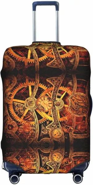 Cool Steampunk Gears Stylish Luggage Cover:The Ultimate Travel Accessory,Fashionable Suitcase Protector