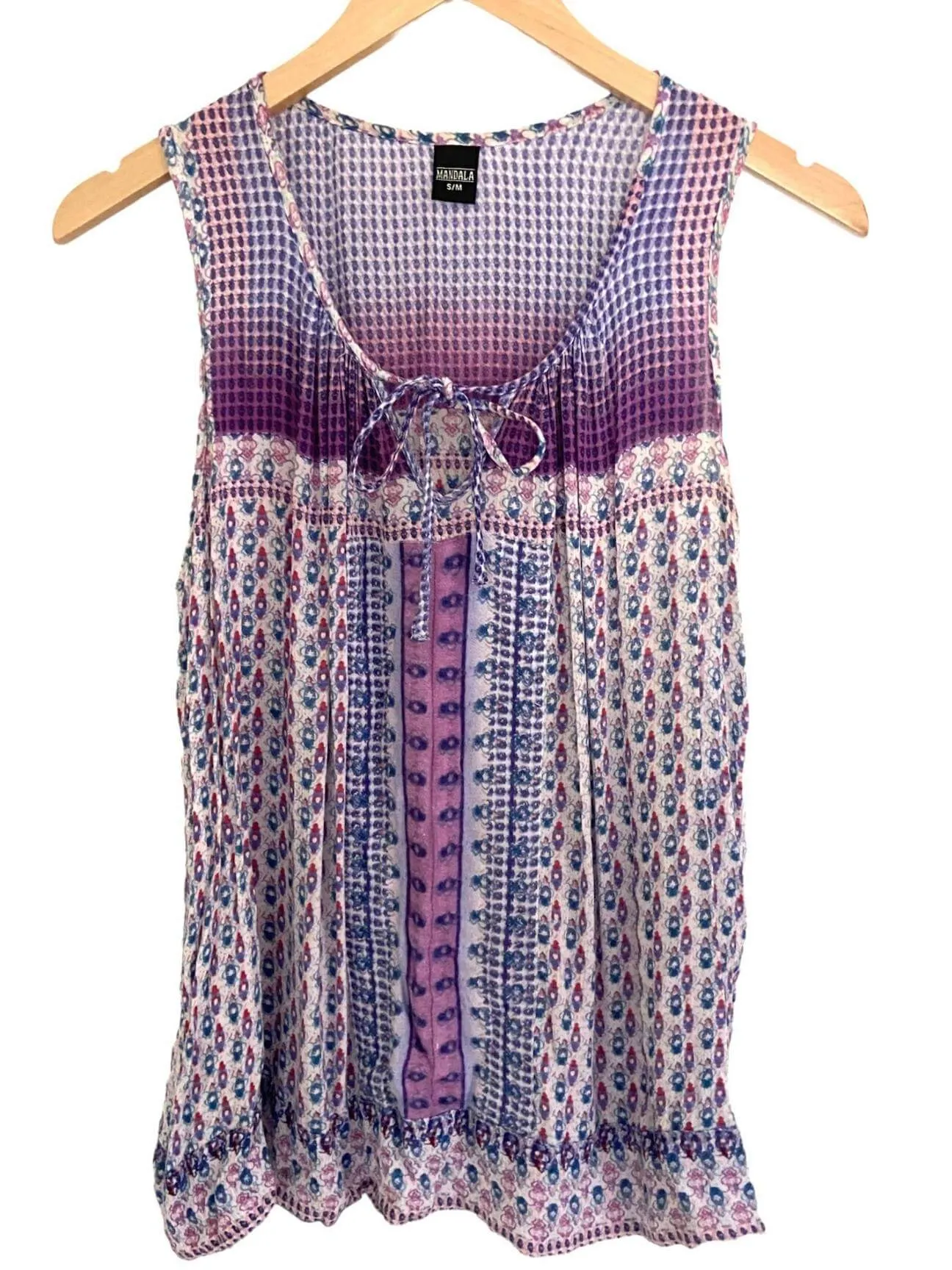 Cool Summer Print Boho Top
