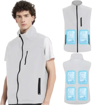Cooling Vest for Men and Women, with 24 Ice Bags, 6 Cooling Zones, Unique Gift for Summer