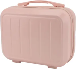 Cosmetic Bag, 14 Inch Stylish and Portable Cosmetic Case for Travel (Pink)
