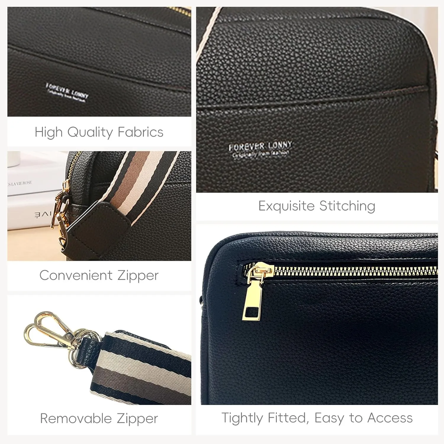 Crossbody Bags for Women, Trendy Shoulder Handbags, Satchel Purse Wallet with Adjustable Strap
