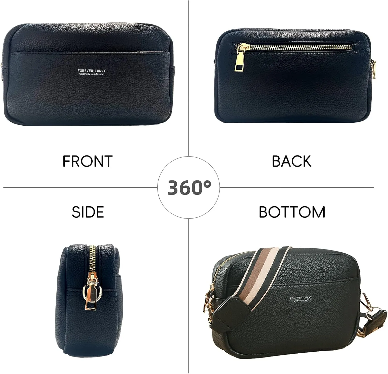 Crossbody Bags for Women, Trendy Shoulder Handbags, Satchel Purse Wallet with Adjustable Strap
