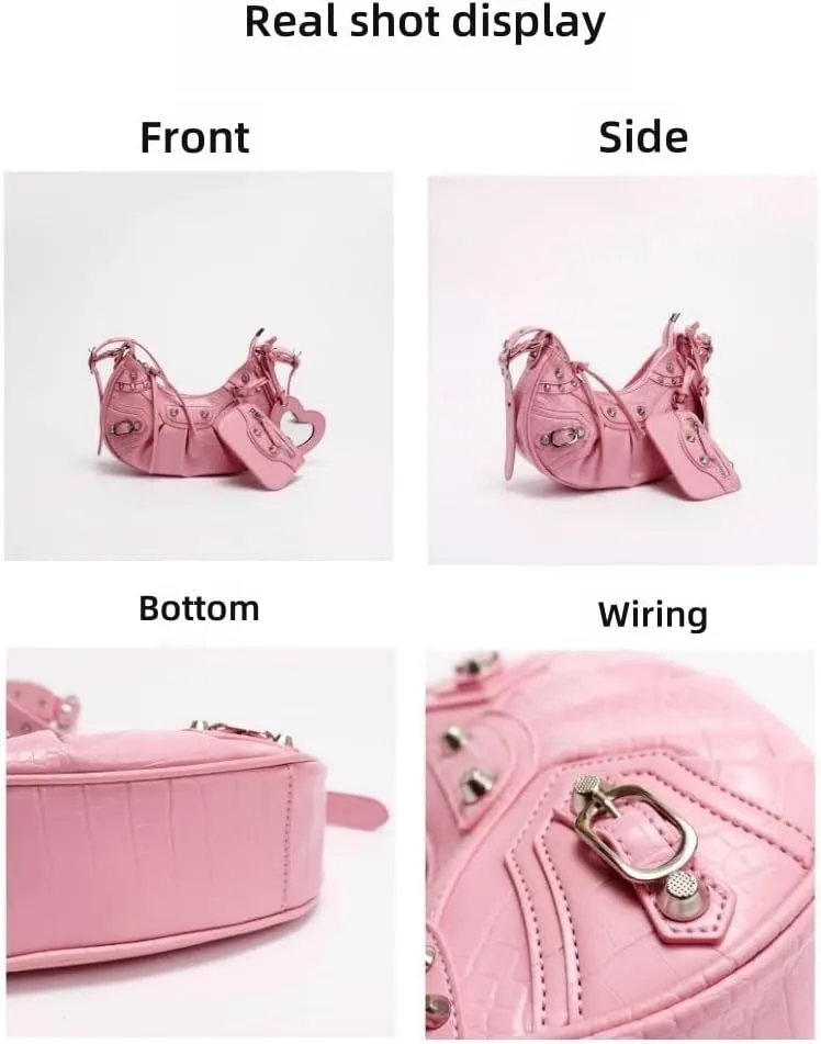 Crossbody Bags for Women y2k Shoulder Bags Trendy Small Purses Y2K Purse for Women Leather Hobo Bag Fashion Tote Bag