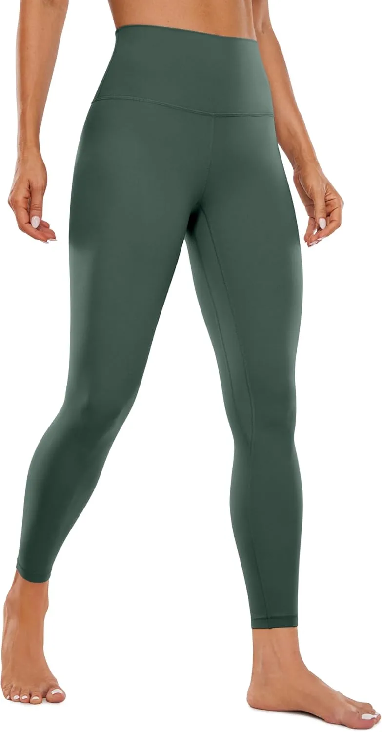 CRZ YOGA Womens Butterluxe High Waisted Yoga Leggings 25" - Double Seamed Buttery Soft Comfy Athletic Gym Workout Pants