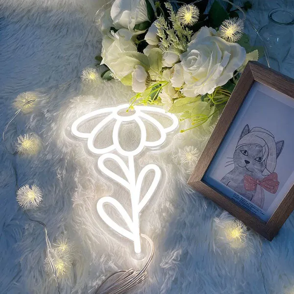 Daisy Flower Neon Sign