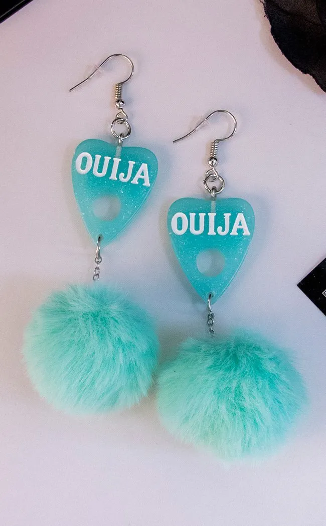 Fluff Goth Earrings | Mint Ouija