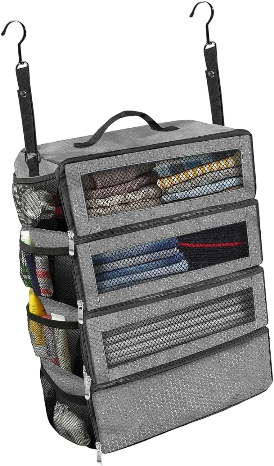 Foldable Travel Clothes Storage Bag Unique Foldable Clothing Storage Bag With Multiple Sections For Neat Arrangement
