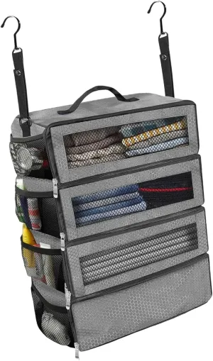 Foldable Travel Clothes Storage Bag Unique Foldable Clothing Storage Bag With Multiple Sections For Neat Arrangement