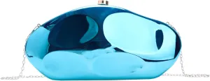 Geometric Acrylic Evening Clutch Purse for Women Metal Chains Unique Handbag for Wedding Party Prom