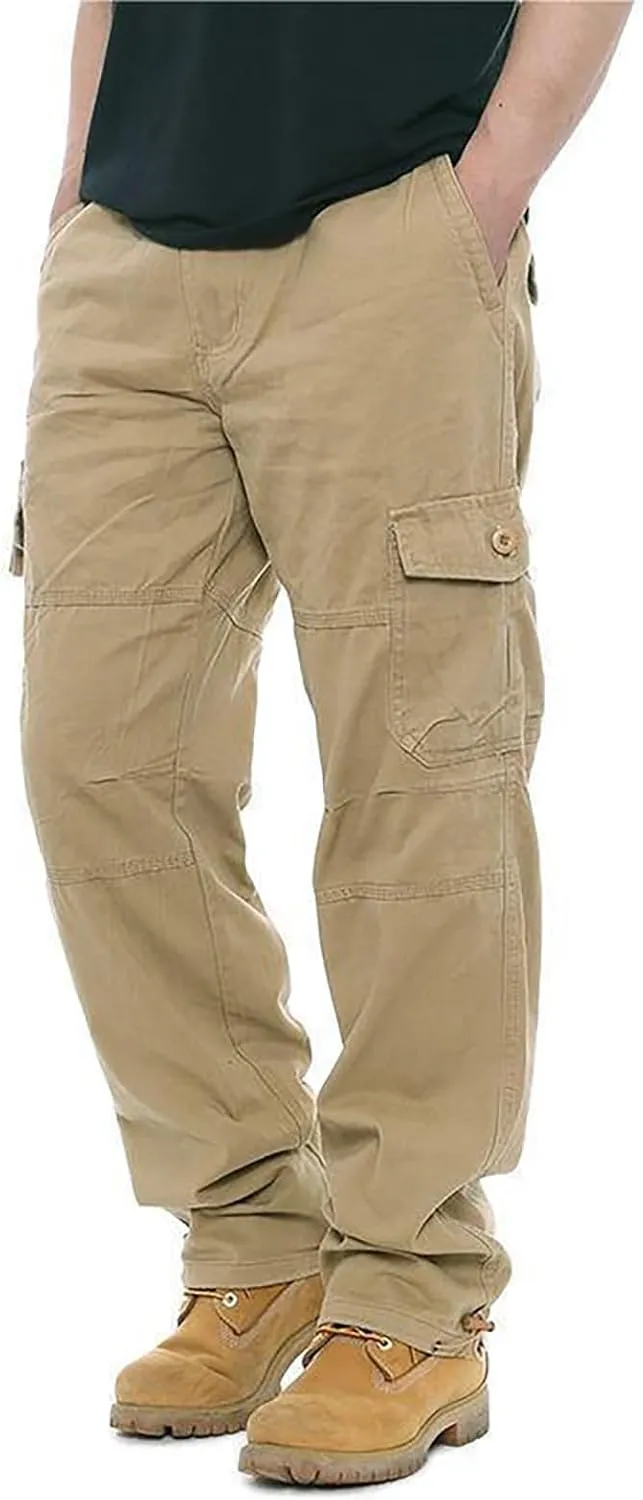 GOFULY Cargo Pants for Men Big and Tall Stretch Casual Sweatpants Pockets Big and Tall Pants Slim Fit Tactical Pants 2024